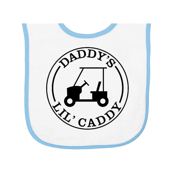 Inktastic Daddy's Lil Caddy Baby Terry Cloth Bib