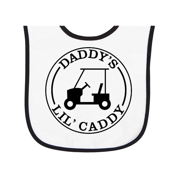 Inktastic Daddy's Lil Caddy Baby Terry Cloth Bib