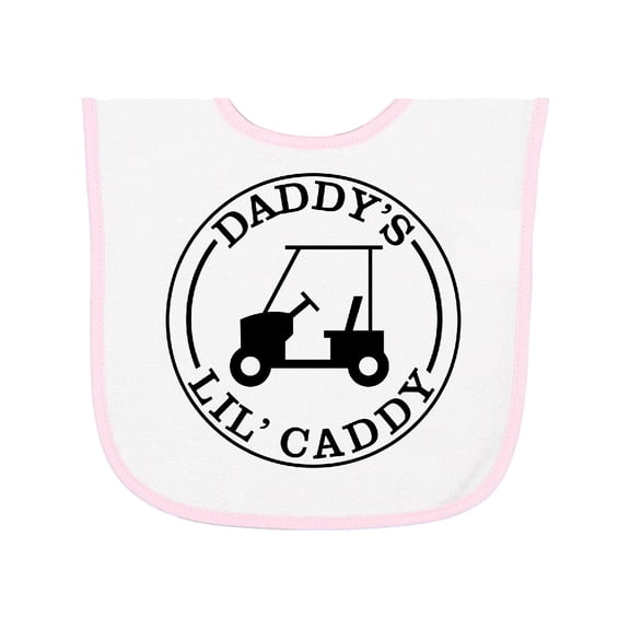 Inktastic Daddy's Lil Caddy Baby Terry Cloth Bib