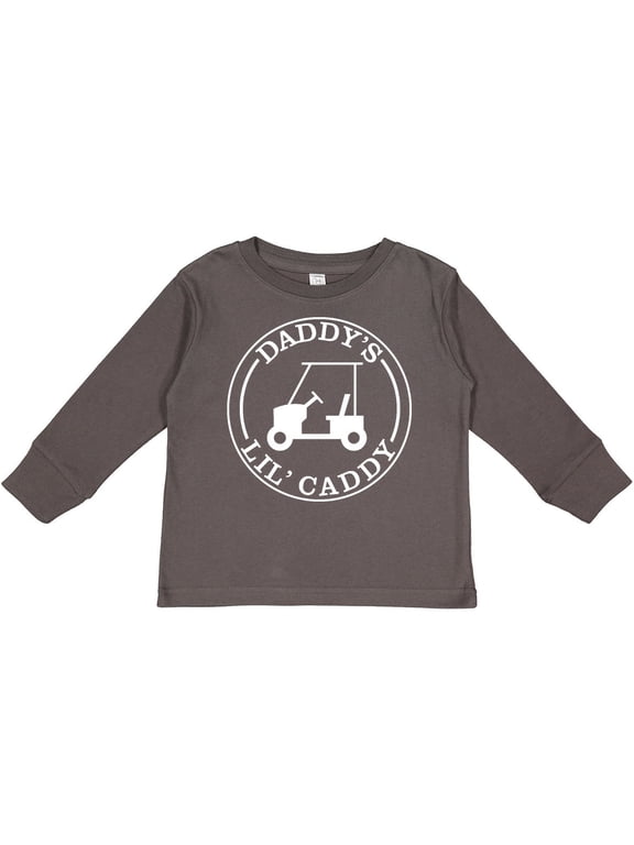 Daddy's Lil Caddy Boys or Girls Long Sleeve Toddler T-Shirt