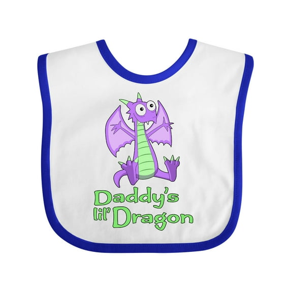 Inktastic Daddy's Lil' Dragon Boys or Girls Baby Bib