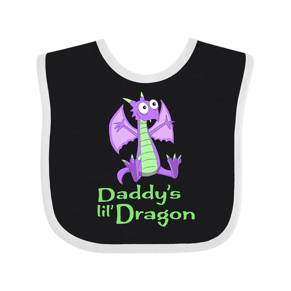 Inktastic Daddy's Lil' Dragon Boys or Girls Baby Bib
