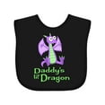 thumbnail image 1 of Inktastic Daddy's Lil' Dragon Boys or Girls Baby Bib, 1 of 4