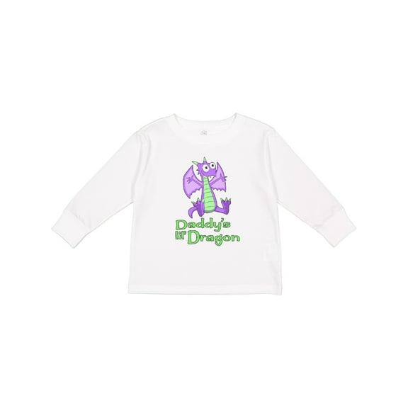 Inktastic Daddy's Lil' Dragon Boys or Girls Long Sleeve Toddler T-Shirt