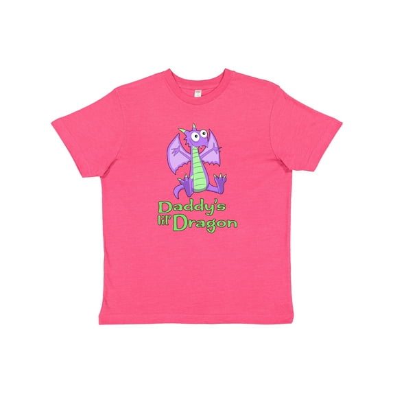 Inktastic Daddy's Lil' Dragon Youth T-Shirt