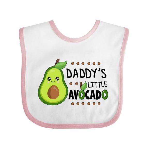 Inktastic Daddy's Little Avocado with Cute Baby Avocado Boys or Girls Baby Bib