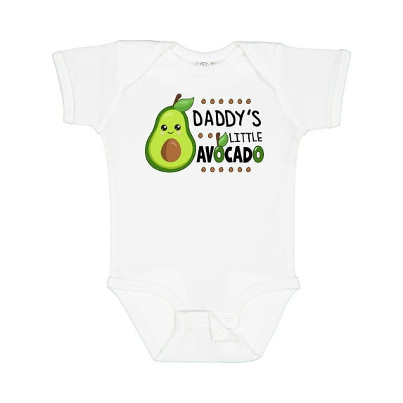 Inktastic Daddy's Little Avocado with Cute Baby Avocado Boys or Girls Baby Bodysuit