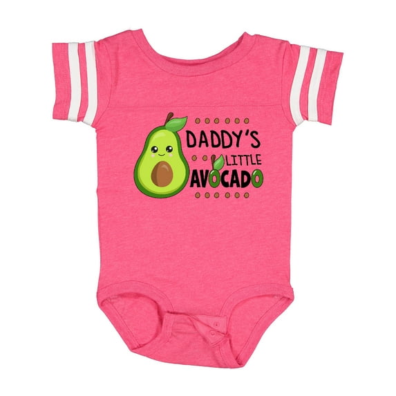 Inktastic Daddy's Little Avocado with Cute Baby Avocado Boys or Girls Baby Bodysuit