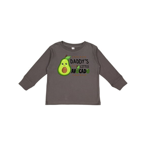 Inktastic Daddy's Little Avocado with Cute Baby Avocado Boys or Girls Long Sleeve Toddler T-Shirt