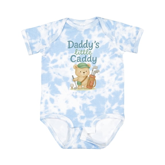 Inktastic Daddy's Little Caddy Bear Golf Theme Boys or Girls Baby Bodysuit