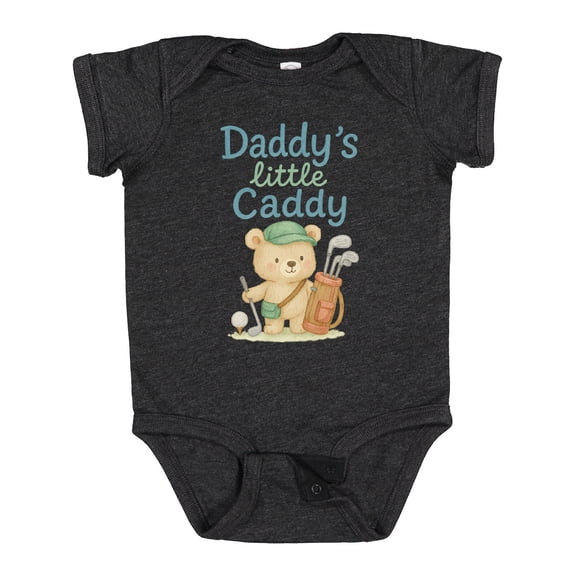 Inktastic Daddy's Little Caddy Bear Golf Theme Boys or Girls Baby Bodysuit