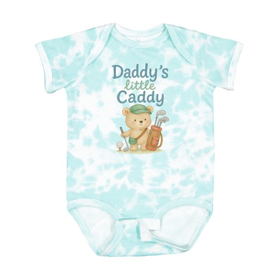 Inktastic Daddy's Little Caddy Bear Golf Theme Boys or Girls Baby Bodysuit