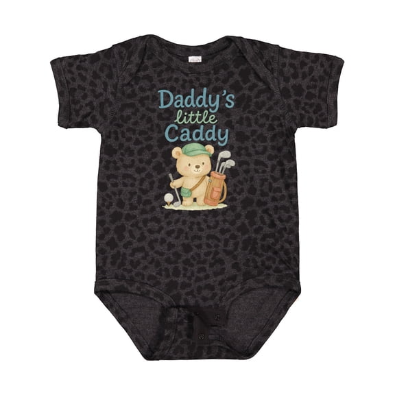 Inktastic Daddy's Little Caddy Bear Golf Theme Boys or Girls Baby Bodysuit