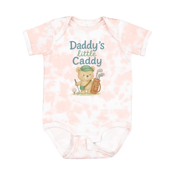 Inktastic Daddy's Little Caddy Bear Golf Theme Boys or Girls Baby Bodysuit