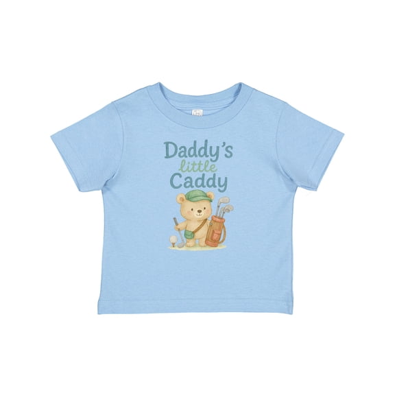 Inktastic Daddy's Little Caddy Bear Golf Theme Boys or Girls Baby T-Shirt