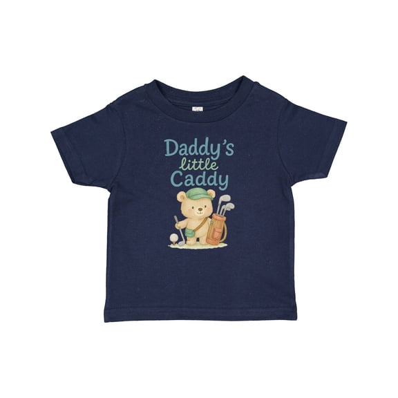 Inktastic Daddy's Little Caddy Bear Golf Theme Boys or Girls Baby T-Shirt