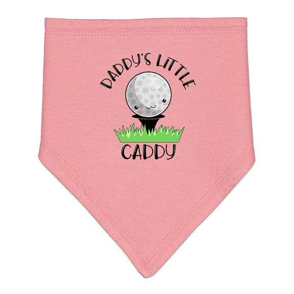 Inktastic Daddy's Little Caddy Cute Golf Ball Baby Bandana Bib