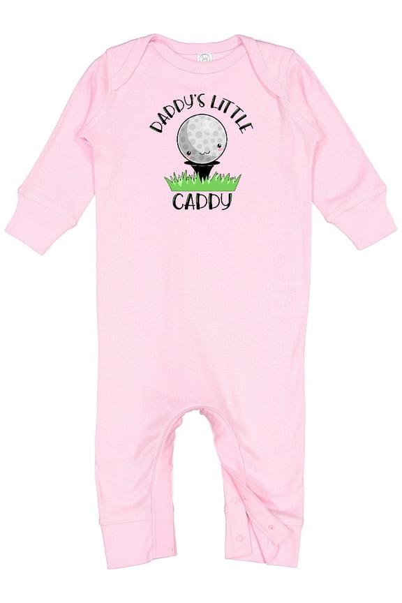 Daddy's Little Caddy Cute Golf Ball Baby Romper Coveralls