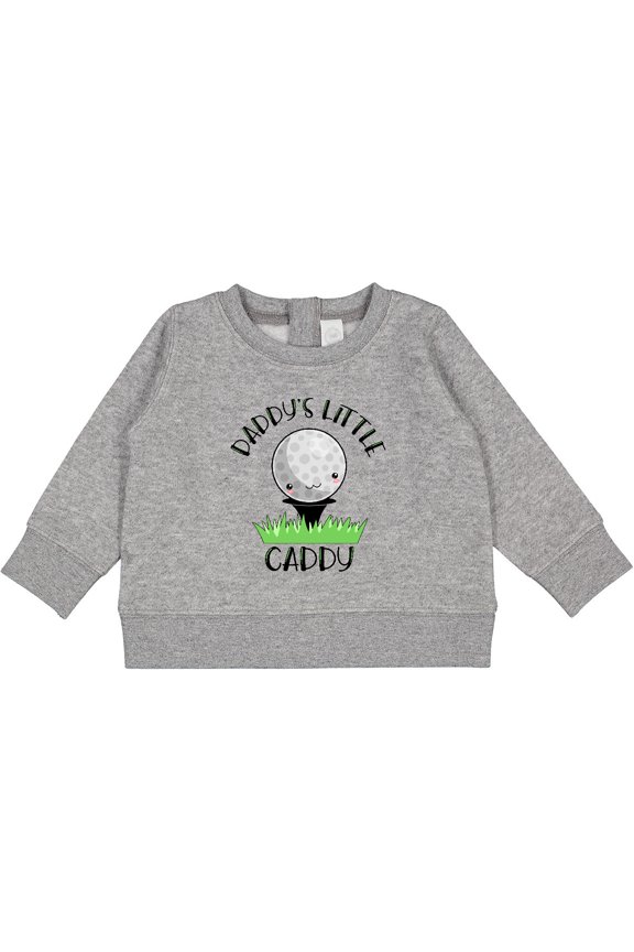Daddy's Little Caddy Cute Golf Ball Baby Sweatshirt