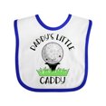 thumbnail image 1 of Inktastic Daddy's Little Caddy Cute Golf Ball Boys or Girls Baby Bib, 1 of 4