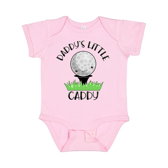Inktastic Daddy's Little Caddy Cute Golf Ball Boys or Girls Baby Bodysuit