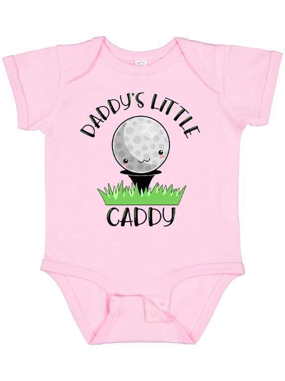 Daddy's Little Caddy Cute Golf Ball Boys or Girls Baby Bodysuit