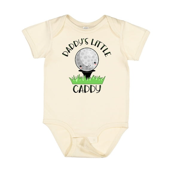 Inktastic Daddy's Little Caddy Cute Golf Ball Boys or Girls Baby Bodysuit