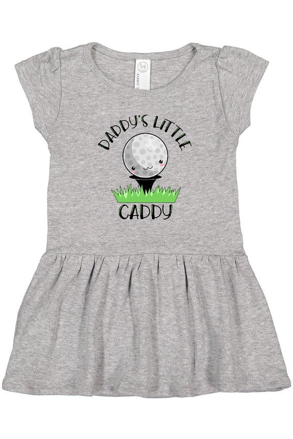 Daddy's Little Caddy Cute Golf Ball Girls Toddler Dress