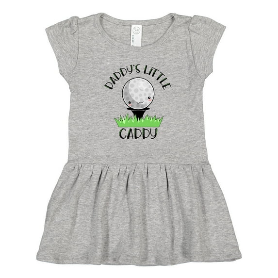 Inktastic Daddy's Little Caddy Cute Golf Ball Girls Toddler Dress