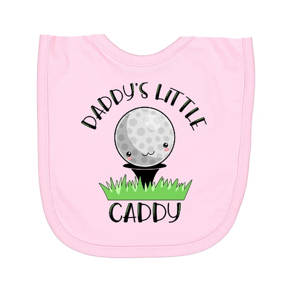 Inktastic Daddy's Little Caddy Cute Golf Ball Newborn Bib