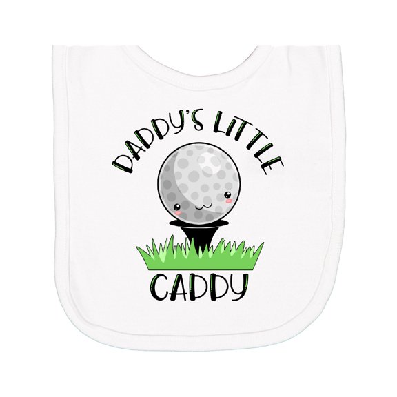 Inktastic Daddy's Little Caddy Cute Golf Ball Newborn Bib