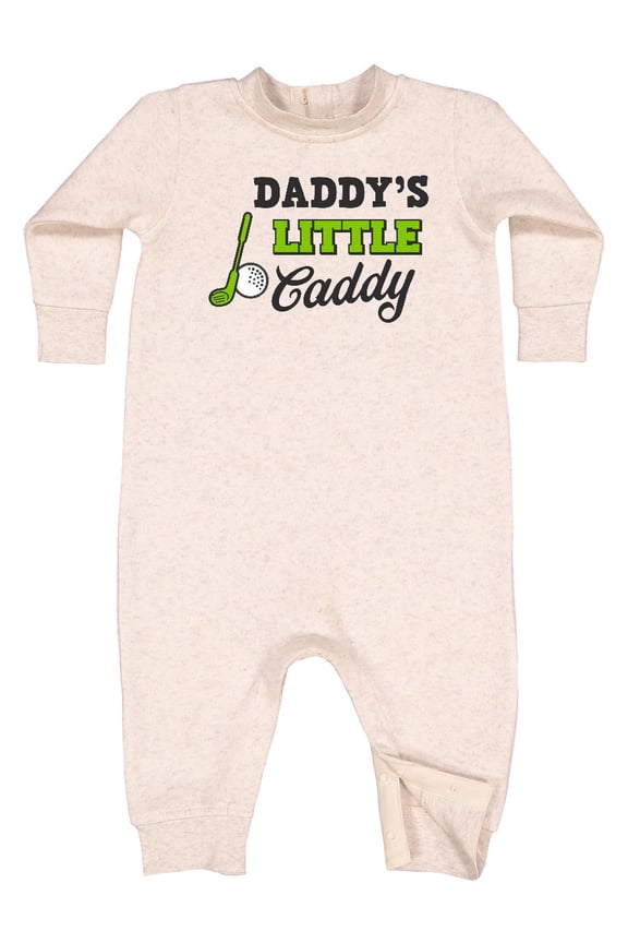 Daddy's Little Caddy with Golf Club and Ball Baby Fleece Romper