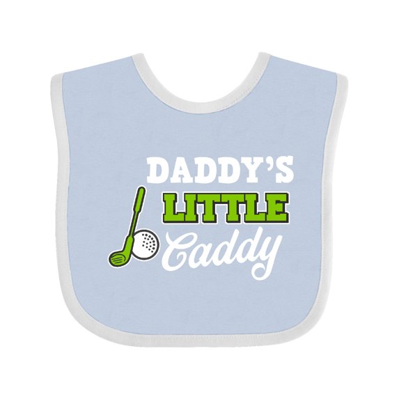 Inktastic Daddy's Little Caddy with Golf Club and Ball Boys or Girls Baby Bib