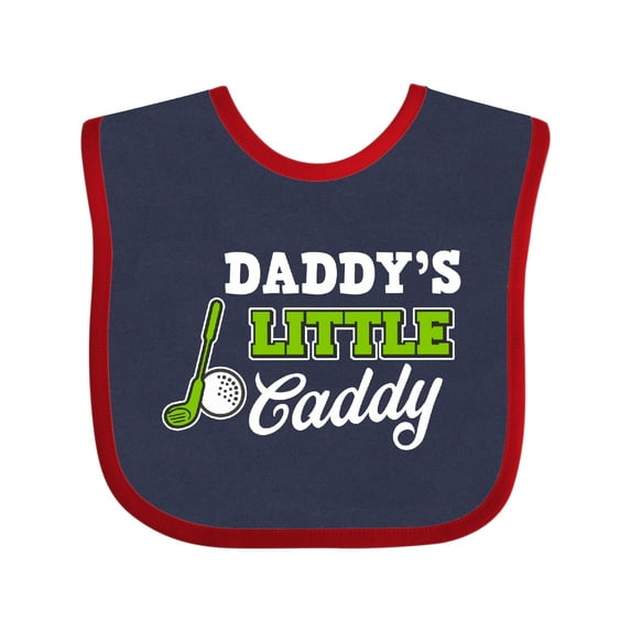Inktastic Daddy's Little Caddy with Golf Club and Ball Boys or Girls Baby Bib