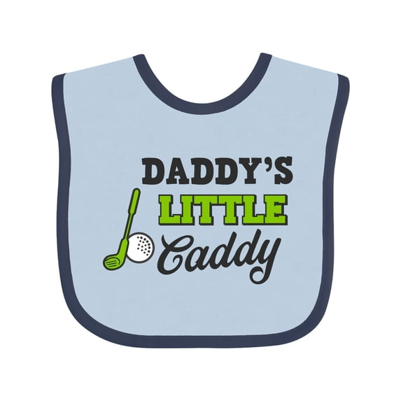 Inktastic Daddy's Little Caddy with Golf Club and Ball Boys or Girls Baby Bib