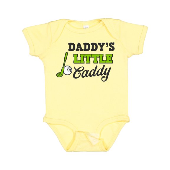 Inktastic Daddy's Little Caddy with Golf Club and Ball Boys or Girls Baby Bodysuit