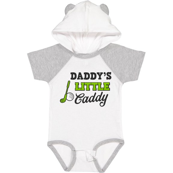 Inktastic Daddy's Little Caddy with Golf Club and Ball Boys or Girls Baby Bodysuit