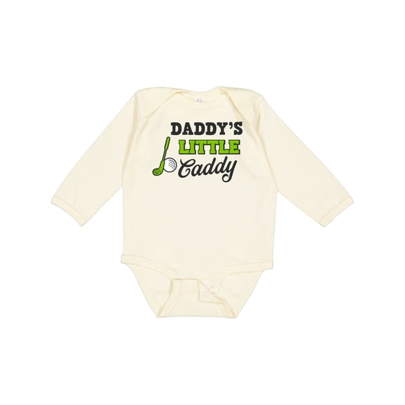 Inktastic Daddy's Little Caddy with Golf Club and Ball Boys or Girls Long Sleeve Baby Bodysuit