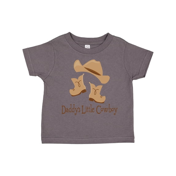 Inktastic Daddy's Little Cowboy Boys Toddler T-Shirt