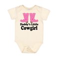 thumbnail image 1 of Inktastic Daddy's Little Cowgirl Girls Baby Bodysuit, 1 of 5