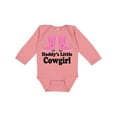 thumbnail image 1 of Inktastic Daddy's Little Cowgirl Girls Long Sleeve Baby Bodysuit, 1 of 5