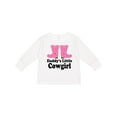 thumbnail image 1 of Inktastic Daddy's Little Cowgirl Girls Long Sleeve Toddler T-Shirt, 1 of 5