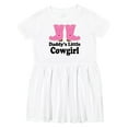thumbnail image 1 of Inktastic Daddy's Little Cowgirl Girls Toddler Dress, 1 of 5