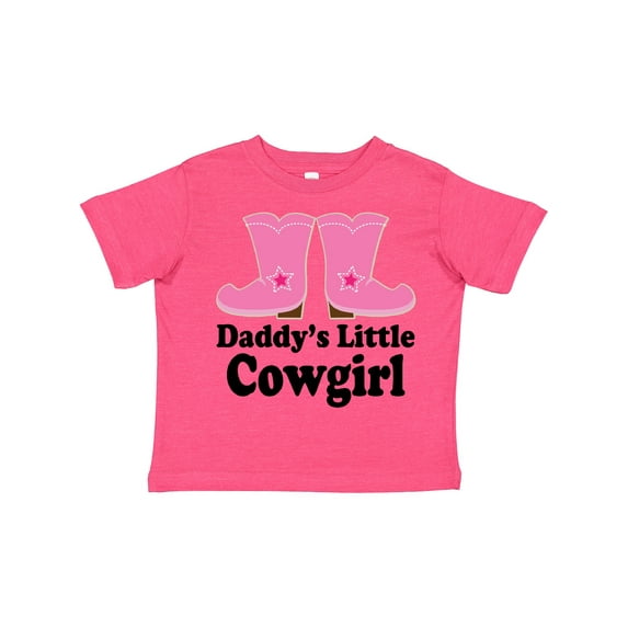 Inktastic Daddy's Little Cowgirl Girls Toddler T-Shirt