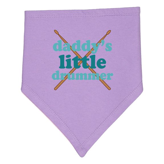 Inktastic Daddy's Little Drummer Baby Bandana Bib