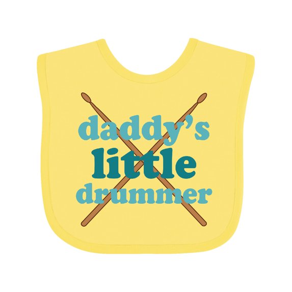 Inktastic Daddy's Little Drummer Boys or Girls Baby Bib