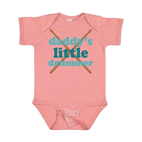 Inktastic Daddy's Little Drummer Boys or Girls Baby Bodysuit