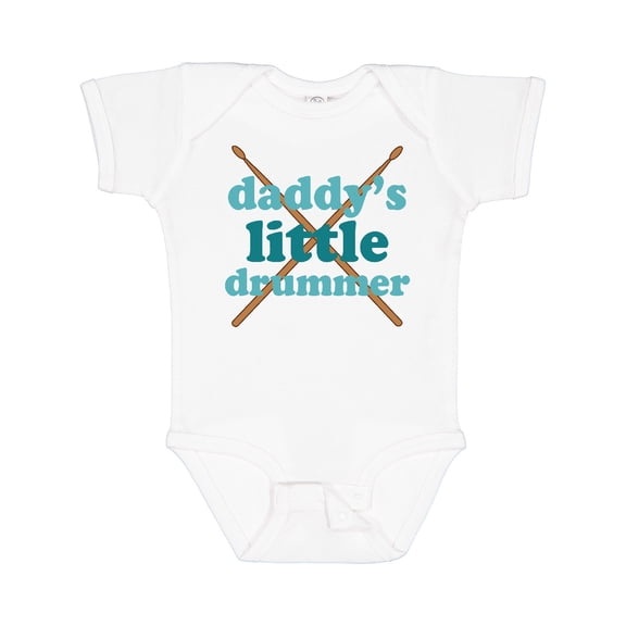 Inktastic Daddy's Little Drummer Boys or Girls Baby Bodysuit
