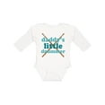 thumbnail image 1 of Inktastic Daddy's Little Drummer Boys or Girls Long Sleeve Baby Bodysuit, 1 of 5