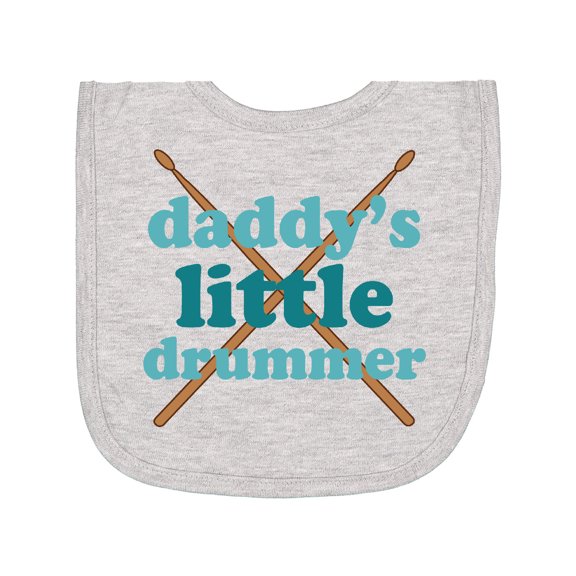 Inktastic Daddy's Little Drummer Newborn Bib